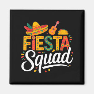 Lasst uns Fiesta Mexico Fiesta Squad Cinco de Mayo Magnet