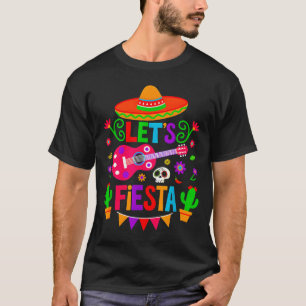 Lasst uns Fiesta Mexikanische Party 5 Cinco De May T-Shirt