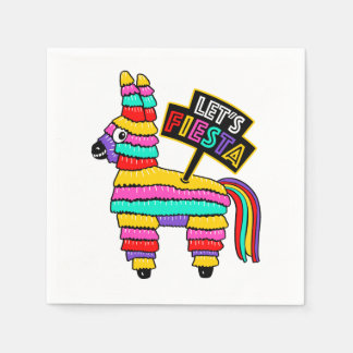 Lasst uns Fiesta Napkins Serviette