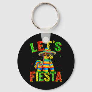 Lasst uns Fiesta nata Mexikanisch für Männer Fraue Schlüsselanhänger