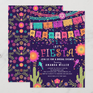 Lasst uns Fiesta-Party   Brautparty Einladung