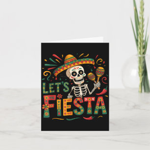 Lasst uns Fiesta-Party mexikanisch 5 de mayo lusti Karte