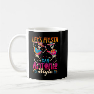 Lasst uns Fiesta San Antonio Cinco De Mayo Mexican Kaffeetasse