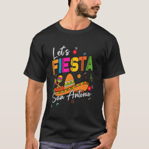 Lasst uns Fiesta San Antonio Texas Cinco de Mayo M T-Shirt