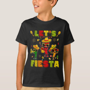 Lasst uns Fiesta-Shirt mexikanische Party Lasst un T-Shirt