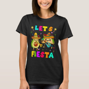 Lasst uns Fiesta Taco Avocado Lustig Cinco De Mayo T-Shirt