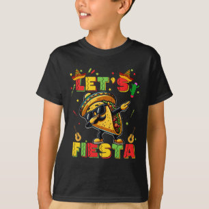 Lasst uns Fiesta Taco Cinco De Mayo Boys Men Kids T-Shirt