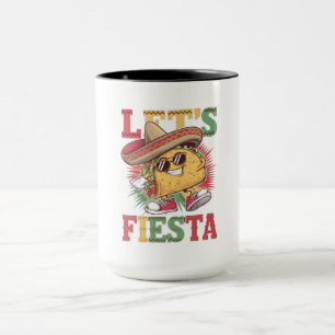 Lasst uns Fiesta Taco Design Fun Cinco de Mayo Mex Tasse