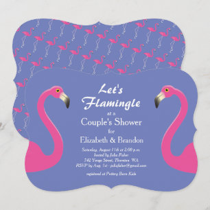 Lasst uns Flamingle Couple's Dusche einladen - lil Einladung