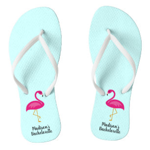 Lasst uns Flamingle Flamingo Junggeselinnen-Abschi Flip Flops