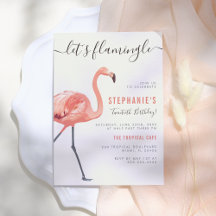 Lasst uns Flamingle | Moderne Flamingo Geburtstags