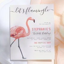 Lasst uns Flamingle | Moderne Flamingo Geburtstags