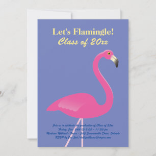 Lasst uns Flamingle spielen! Klasse des Party 2019 Einladung
