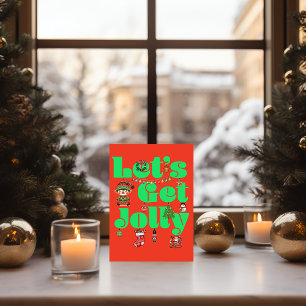 Lasst uns fröhliche Weihnachten feiern Karte