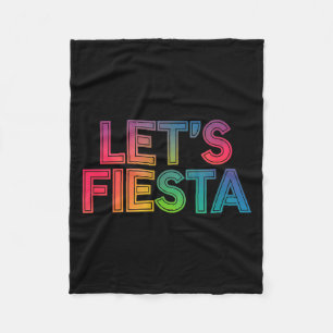 Lasst uns fünfter Mai mexikanische Party-Fiesta fe Fleecedecke