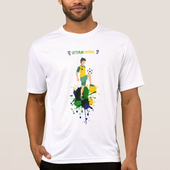 Lasst uns Fußball spielen T-Shirt (Vorderseite)