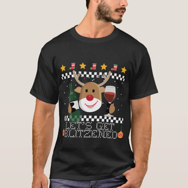 Lasst uns gebackenes Funny Gingerbread Ugly Christ T-Shirt (Vorderseite)