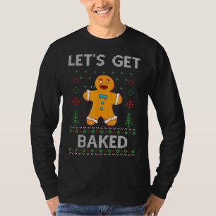 Lasst uns gebackenes Funny Gingerbread Ugly Christ T-Shirt
