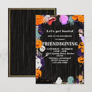Lasst uns gebraten werden Friendsgiving-Einladun Einladung