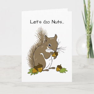 Lasst uns gegenseitig Nuts machen - das freche Val Feiertagskarte