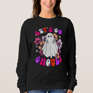 Lasst uns gehen, Ghouls Retro Halloween Junggesell Sweatshirt