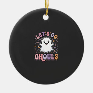 Lasst uns gehen, Ghouls Süße Halloween-Geist Grafi Keramik Ornament