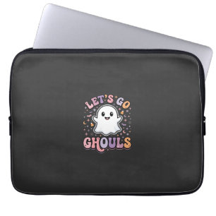 Lasst uns gehen, Ghouls Süße Halloween-Geist Grafi Laptopschutzhülle