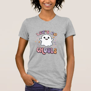 Lasst uns gehen, Ghule Süße Halloween-Geist Grafik T-Shirt