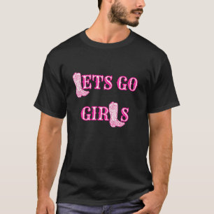 Lasst uns gehen Mädchen Vintage Western Junggesell T-Shirt