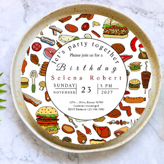 Lasst uns gemeinsam GRILLEN aufnehmen Einladung