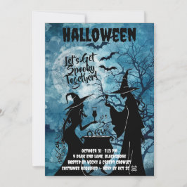 Lasst uns gemeinsam gruselig Halloween-Einladung Save The Date