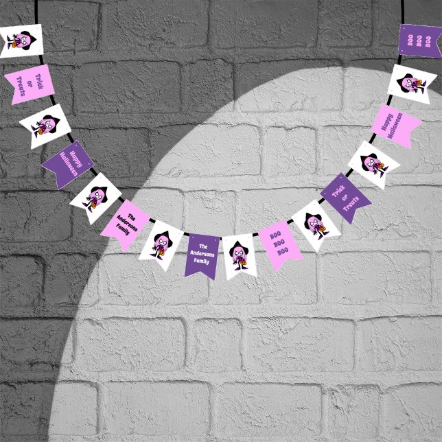 Lasst uns Ghoul Halloween mit einem benutzerdefini Wimpelkette (Von Creator hochgeladen)