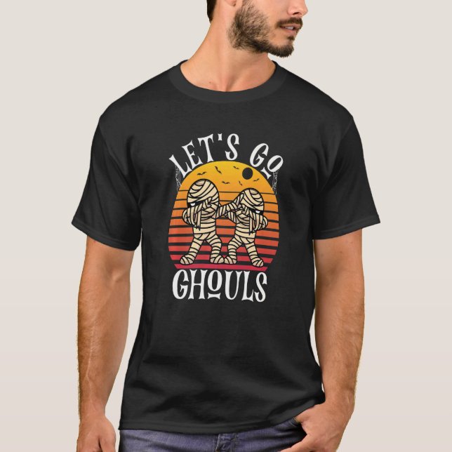Lasst uns Ghouls Dabbing Ghost zu Beängstigenden H T-Shirt (Vorderseite)