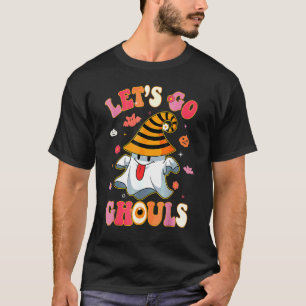 Lasst uns Ghouls-Geister mit Blumen-Halloween-Kost T-Shirt