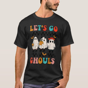 Lasst uns Ghouls Groovy Retro Spooky Season Ghost T-Shirt