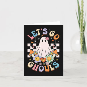 Lasst uns Ghouls Halloween Ghost Outfit Kostüm Ret Karte