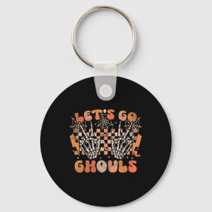 Lasst uns Ghouls Halloween Skeleton Kostüm Retro G Schlüsselanhänger