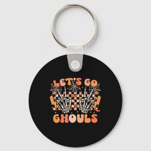 Lasst uns Ghouls Halloween Skeleton Kostüm Retro G Schlüsselanhänger