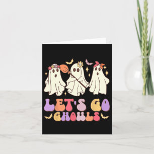 Lasst uns Ghouls Niedliche Halloween-Geisterscheid Karte