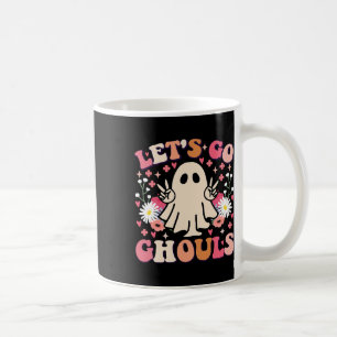 Lasst uns Ghouls Retro Blumengeister Groovy Hallow Kaffeetasse