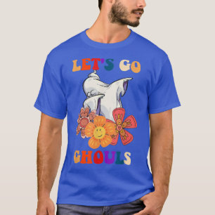 Lasst uns Ghule Geist mit Blumen Halloween-Kostüm T-Shirt