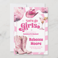 Lasst uns Girl Pink Cowgirl Bachelorette Tour gehe