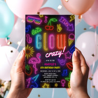 Lasst uns GLOW Crazy' Neon-Leuchten in der dunklen
