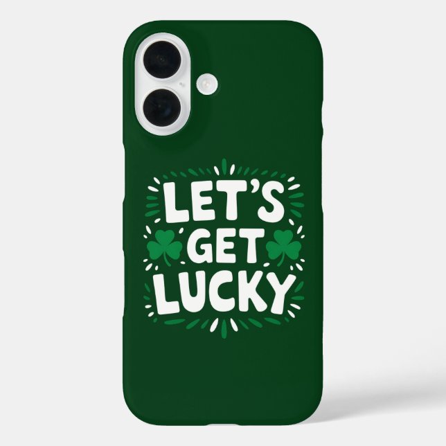 Lasst uns Glück Kleeblatt Funny St Patrick's Day h Case-Mate iPhone Hülle (Rückseite)