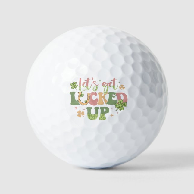 Lasst uns glücklich werden golfball (Vorderseite)