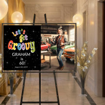 Lasst uns Groovy werden Männer 60. Geburtstagsfoto