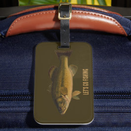 Lasst uns Großmäuligen Bass fischen Gepäckanhänger