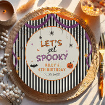 Lasst uns Grusel-Kinder-Halloween-Geburtstagsfeier