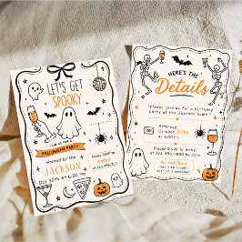 Lasst uns Gruselig süße Kinder Halloween-Party Einladung