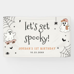 Lasst uns Gruselkinder Halloween-Geburtstagsfeier Banner